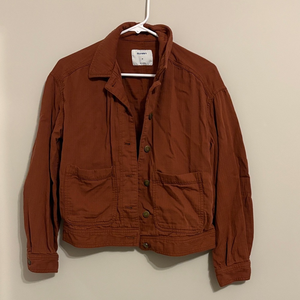 Old Navy Terracotta Button-Up Jacket